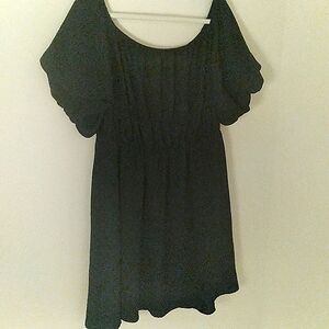 DOKOTOO Little‎ Black Babydoll Dress Puffed Cap Sleeves Cocktail Whimsigoth 2XL